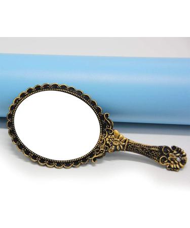 WikiMiu Hand Mirror - Retro Vintage Flower Pattern Handle - Perfect Gift for Women and Girls - Buy Online on GoSupps.com