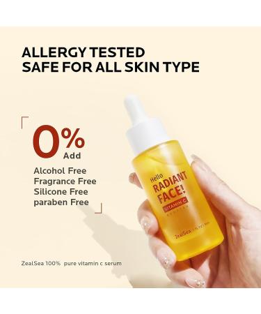 ZealSea 15% Vitamin C Serum with E, Ferulic Acid | Anti-Aging Brightening, Dark Spot Corrector, Moisturizer | Reduce Wrinkles | 1 Fl Oz - Buy Online on GoSupps.com