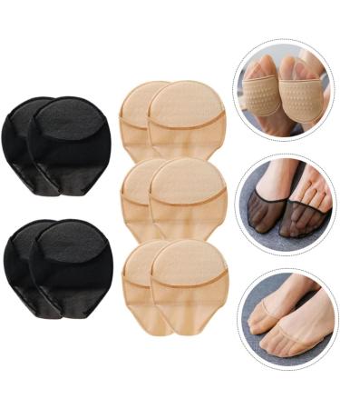 Shop 5 Pairs Half Socks - Honeycomb Foot Pads Non Skid No Show Outdoor & Metatarsal Socks for Women - Buy Online on GoSupps.com