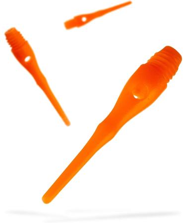 Viper Tufflex III Soft Tip Dart Points 2BA Thread - Neon Orange (100 Pack) - Buy Online on GoSupps.com