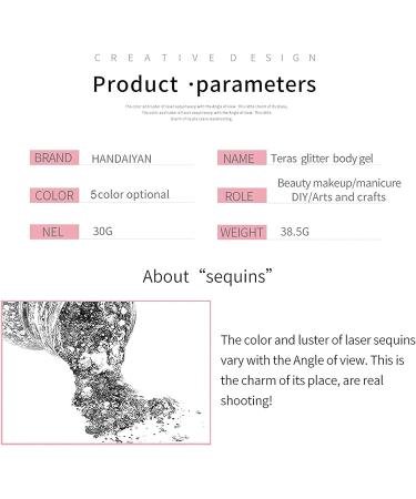 Mermaid Sequins Holographic Chunky Glitter Gel for Face, Hair & Body - White | Long-Lasting Sparkling Makeup for Women - Buy Online on GoSupps.com