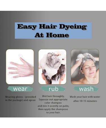Natural Chestnut Brown Hair Color Shampoo for Gray Hair 500ML - Instant Hair Dye for Men & Women - Long Lasting & Easy to Use - Buy Online on GoSupps.com