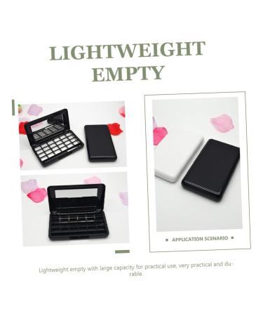 2pcs Empty 24 Color Eye Shadow Tray - Cosmetic Organizer & DIY Pallet Case for Eyeshadow & Lipstick - Buy Online on GoSupps.com