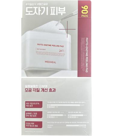 MEDIHEAL Phyto Enzyme Peeling Pad - Vegan Face Resurfacing Pads with LHA & Papaya Enzyme - 90 Pads - Buy Online on GoSupps.com