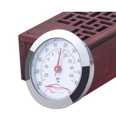 Sakeiou Mini Car Thermometer -30 to 60 | 43mm Round Dial Analog Temperature Tester for Vehicles - Buy Online on GoSupps.com