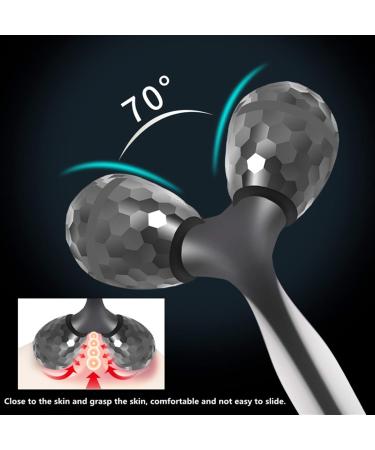 Buy JUNMIN 3D Facial Thin Face Roller - Black Beauty Massager & Skin Firming Tool for International Shipping - Buy Online on GoSupps.com