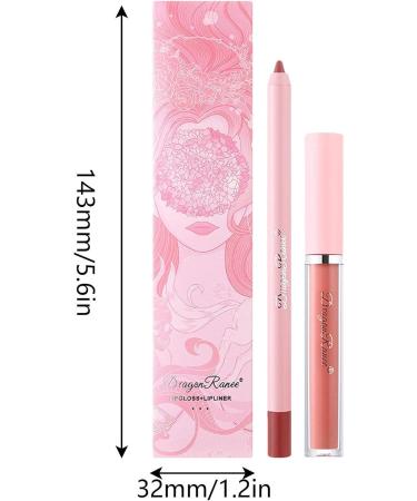  Rosixehird Lip liner and lipstick set Matte liquid lipstick and long-lasting lip liner Lip pencil set Rosixehird gift set - Buy Online on GoSupps.com