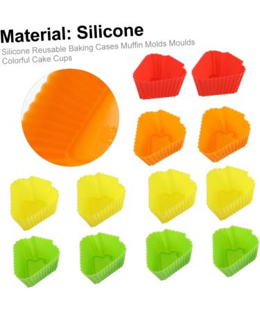 Zerodeko 20pcs Baking Mold Silicone Molds Reusable Baking Cases Tray Mold Muffin Baking Cups Cake Egg Tart - Buy Online on GoSupps.com