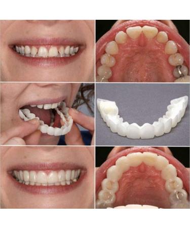Xiaocui Provisional Dentures - 18PCs Cosmetic Dentistry Snap-On Instant Perfect Smile - White Veneer Replacement for Missing Teeth - Buy Online on GoSupps.com