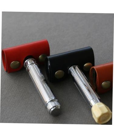 Angoily 6 pc Manual Razor Shell Set - Classic Leather Cover for Men's Shaving Razor | Vintage Iron Man Style - Buy Online on GoSupps.com