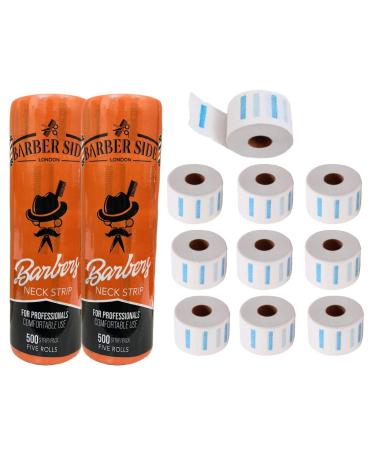 ICAN LONDON Barberside 10 Rolls Neck Strips Tape For Barbers- 1000 Disposable Disposable strong Durable Quality Barber Neck Rolls.