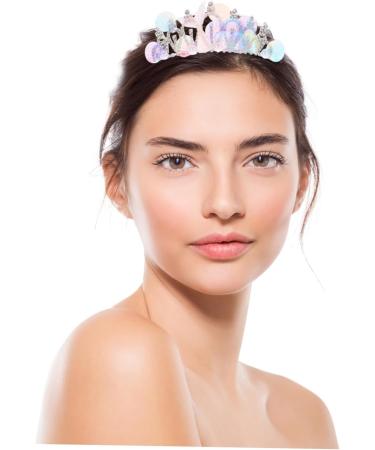 IWOWHERO Rhinestone Tuck Comb Headpieces for Girls Women Crown Hairpiece Headdresses for Women Rhinestone Bobby Pins Hair Barrettes Hair Clips Hair Pin Tiara Women's Hair Comb Metal Mermaid - Buy Online on GoSupps.com