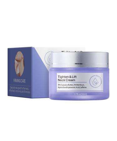 Neck Firming & Lifting Cream - Anti-Aging Moisturizer for Men & Women Tightens & Lifts Neck Erases Wrinkles Hydrates Skin