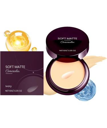 Matte Concealer High CoverageWaterproof Concealer Cream Lightweight Long Lasting Waterproof Cream 10G for Daily Use and Occasions white - Buy Online on GoSupps.com