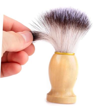 Doitool Vintage Shaving Brush with Wooden Handle - Portable Beard Grooming Tool | Synthetic Fiber Roof Hair Brush for Men s Personal Care - Buy Online on GoSupps.com