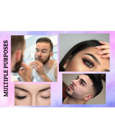 Professional 2-in-1 Tweezers with Scissor Handle and Eyebrow Brush | Precision Beauty Tools for Men and Women | Portable Facial Hair, Ingrown Hair, Blackhead Remover - Buy Online on GoSupps.com