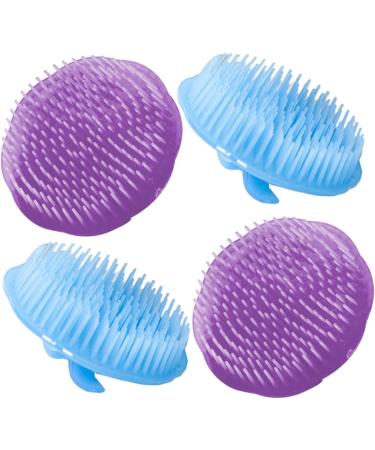 Magiclulu 12 STK Silicone Massage Shampoo Brush - Stress Relief Scalp Scrubber for Hair Care (Random Colors Set of 3) - Buy Online on GoSupps.com