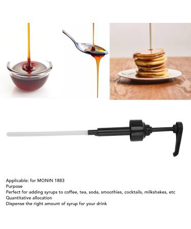  Liuyoyo Liuyoyo Premium Syrup Pumps 8ML Syrup Pressure Pump Sauce Bottle Pump Drink Nozzle Pressure Measuring Head for MONIN 1883 Ideal for Coffee Syrups Cones (Black) - Buy Online on GoSupps.com