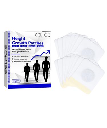 Utapossin magnetic foot patch height growth patches 16 pieces of altitude growth foot patch patches for enlargement height to improve height for adults and children
