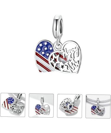 COHEALI 1pc Love Flag Pendant Flags American Flag Fashion Jewelry Bracelet Decor Wrist S925 United States - Buy Online on GoSupps.com