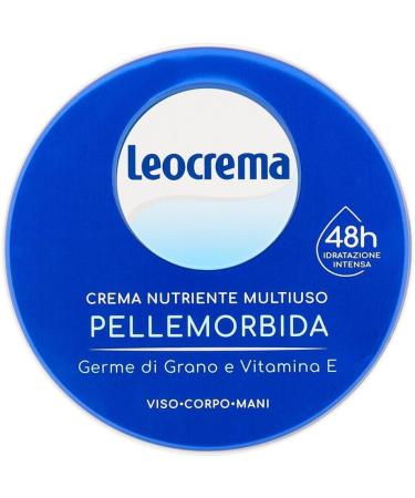 Leocrema Moisturizing Cream Set of 6 - Ideal Care Cream for Face Body and Hands - 6 x 150 ml + Italian Gourmet Polpa 400 g - Buy Online on GoSupps.com