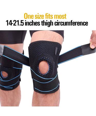 Knee Brace Support with Side Stabilizers | Non-Slip Neoprene | Pain Relief for Meniscus Tear Arthritis & Tendonitis | Comfortable Gel Pads for Men & Women | International Shipping Available - Buy Online on GoSupps.com