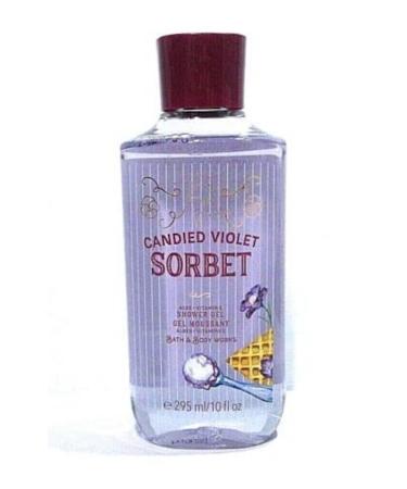 Bath & Body Works Signature Collection Candied Violet Sorbet Shower Gel 10 Ounce (Candied Violet Sorbet)