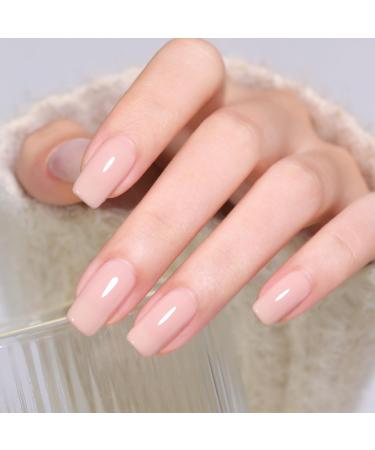 Nude Pink Gel Nail Polish - 15ml Natural Sheer UV/LED Soak Off for DIY & Salon Manicure - Buy Online on GoSupps.com