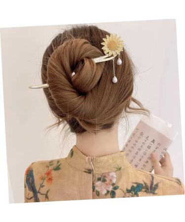 Beaupretty Daisy Hair Accessory Retro Alloy Hair Stick Tassel Hair Pin Flower Hairpin Flower Chignon Pin Flower Pearl Hair Stick Japanese Hair Chopsticks To Hang Steamed Stuffed Bun Bride - Buy Online on GoSupps.com