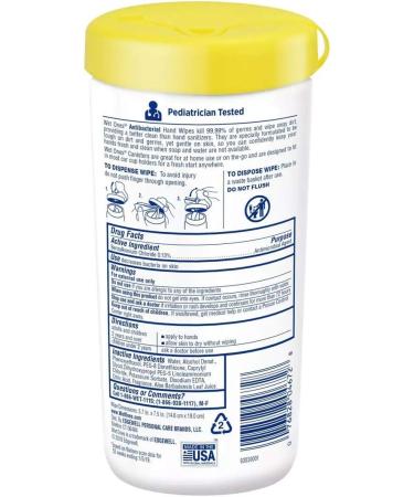 Wet Ones Antibacterial Citrus Hand Wipes 40ct - Pack of 1 - Buy Online on GoSupps.com