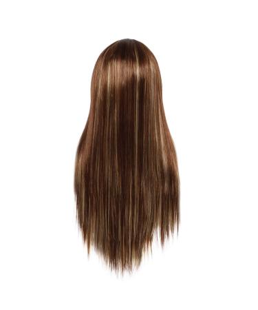Wig Ladies Long Hair Brown Brown Women Brazilian Straight Party Curly Hair 50s 60s 70s 80s