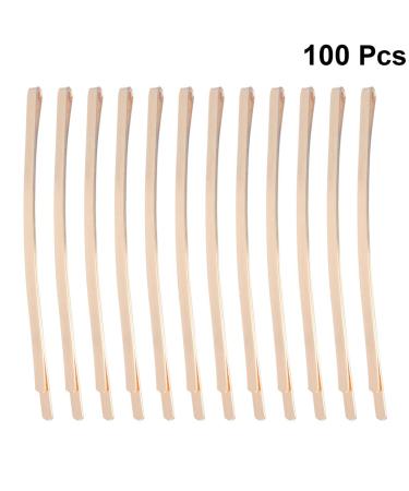 Beaupretty 100 Pack Long Flat Bobby Pins - Gold Metal Hair Clips for Women & Girls - Buy Online on GoSupps.com