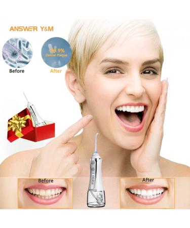 Oral Irrigator Test Winner 2024 | Cordless 300ML IPX7 for Home & Travel | Perfect for Braces & Bridges - Buy Online on GoSupps.com