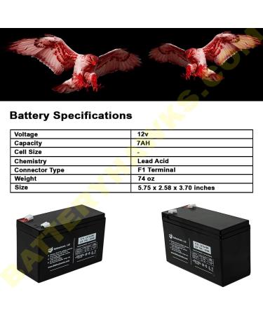 12V 7AH Sealed Lead Acid Battery - F1 Terminal WPX6.0-12 Multiple Use International Shipping Available - Buy Online on GoSupps.com