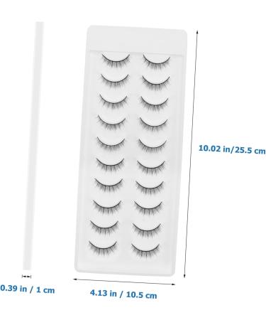 Beatifufu 10 Pairs Fake Eyelashes Manga Lashes Cluster Fluffy Spiky Lashes Realistic Lashes Bulk Makeup Eyelashes False Eyelashes Fake Lashes Miss Slim High-grade Fiber Accessories - Buy Online on GoSupps.com