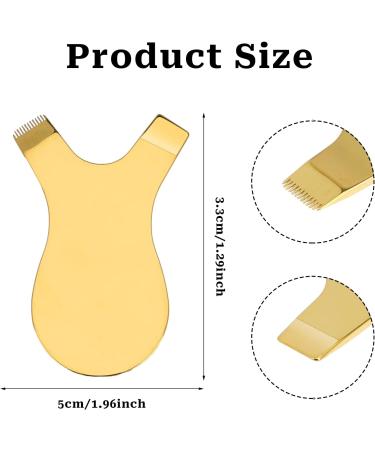 2 in 1 Y Shape Lash Comb for Lash Lift and Tint Stainless Steel Y Eyelash Brush Reusable Eyelash Comb Eye Makeup Tool Eyelash Separator Tool for Eyelash Perm (Gold) Flattop & Comb - Buy Online on GoSupps.com