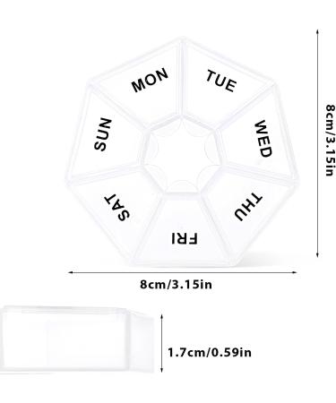 Shop WLLHYF 7-Day Portable Pill Organizer | Daily Vitamin Holder & Travel Medicine Planner - Buy Online on GoSupps.com