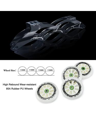 SKTYEE Carbon Fiber Inline Speed Skates - High Performance Racing Skates for Adults - Unisex Black Size 7 Men/Size 8 Women - Buy Online on GoSupps.com