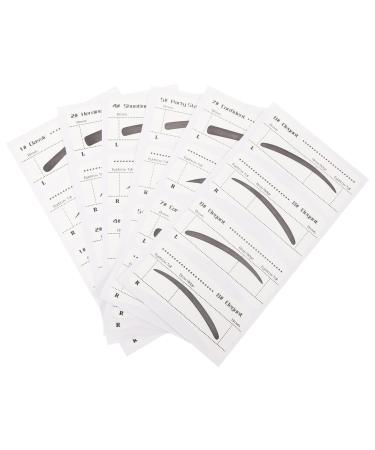 TEHAUX Pochoirs Sourcils Jetables 6 Pi ces Papier Maquillage Sourcils Femmes D butantes Autocollants Pr cision Beaut Usage Quotidien