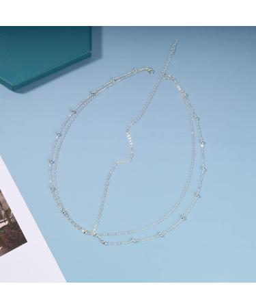 Andelaisi Boho Layered Head Chain Copper Bead Headchain Headwear Silver Beaded Hair Chain Headband Vintage Headpieces Headband Prom Costume Festival Hair Accessories Jewelry for Women and Girls - Buy Online on GoSupps.com