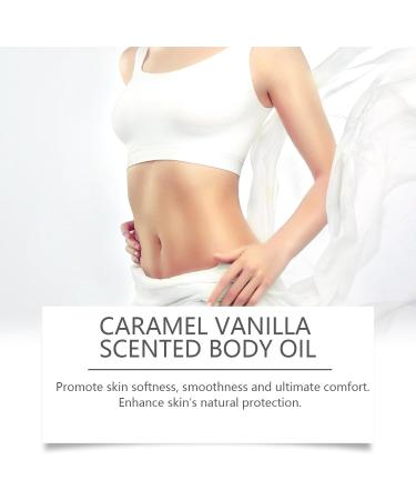 HLMULL Vanilla Caramel Body Oil Vanilla Body Oil Vanilla Scented Body Oil for Women Naturally Scented Body Oil Suitable for All Skin Types - Buy Online on GoSupps.com