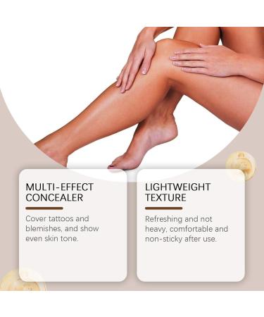 Maquillage imperm able pour les jambes et le corps Waterproof Long-Lasting Sweat-Proof Coverage Concealer couverture de tatouage et de cicatrices les jambes et le corps facile appliquer couvre co - Buy Online on GoSupps.com