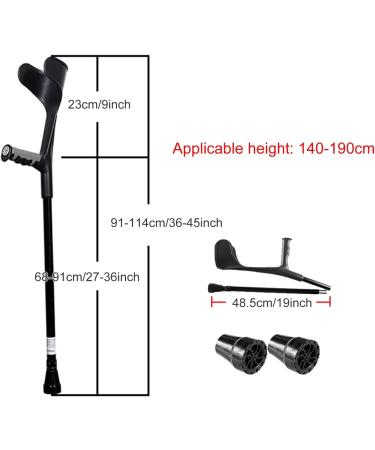 Forearm Crutches Lightweight Arm Cuff Crutch Ergonomic Adjustable Aluminum Crutches Great for Travel or Work Lucky Star Selfless dedication - Buy Online on GoSupps.com
