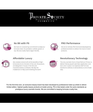 Private Society Cosmetics - Luxury 12 Color Eyeshadow Palette | Highly Pigmented Blendable Mattes & Metallic Shimmers | 48 Long Wear Creaseless Combinations | Alter Ego - Buy Online on GoSupps.com