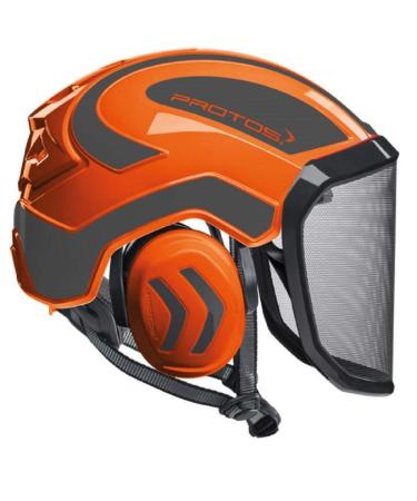 Pfanner Protos Integral Arborist Helmet (Orange & Grey)
