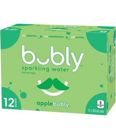 Bubly Sparkling Water applebubly 355 mL Cans 12 Pack Apple Water - Buy Online on GoSupps.com