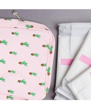 4-Pack Flower Cosmetic Storage Bags for Women - Bandage & Period Pad Holders - Stylish Polyester Pouches in Various Colors - Buy Online on GoSupps.com