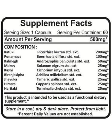 Buy Planet Ayurveda Liver Detox Formula - 500mg Veg Capsules (2 Bottles) | International Shipping Available - Buy Online on GoSupps.com