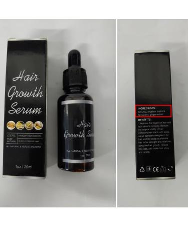 Rennora Hair Growth Serum - Nourishing Hair Oil for Fast Regrowth & Repair | Herbal Formula for Black Women & All Hair Types (4PCS - Buy Online on GoSupps.com