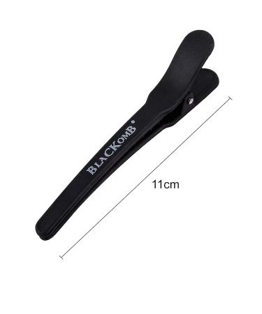 Black Carbon Hair Clips - 6 Piece Set for Hairdressers | 12 cm Professional Hair Styling Tool - Buy Online on GoSupps.com